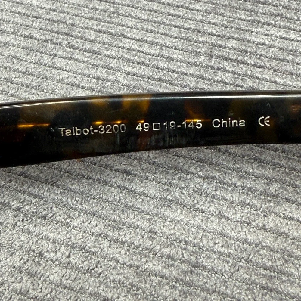 Warby Parker Talbot 3200 Tortoise Shell Semi Rimless Y2K Eyeglasses 49-19-145